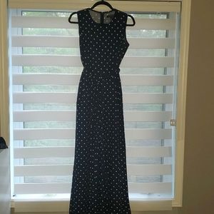 Blue poke-a-dot  jumper